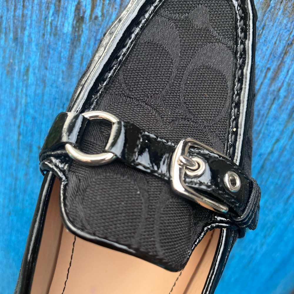 VINTAGE…Coach Black Signature Canvas Horsebit Loafers/NEVER WORN in ORIGINAL BOX - Picture 8 of 17